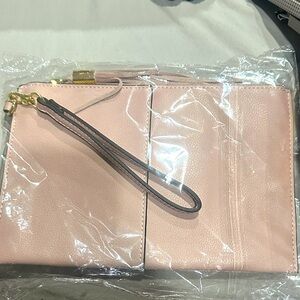 Elegant Pink Wristlet Clutch